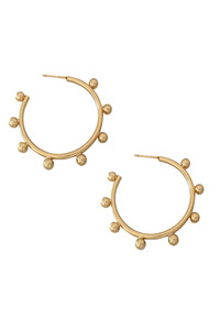 14K Dipped Post Hoop-SJE310368