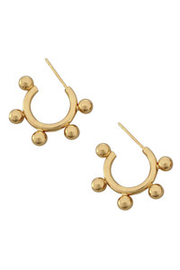 14K Dipped Post Hoop-SJE310368