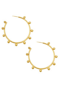 14K Dipped Post Hoop-SJE310368