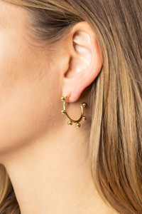 14K Dipped Post Hoop-SJE310368