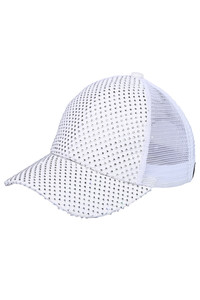C.C Rhinestone Net Baseball Cap-BAB-8040