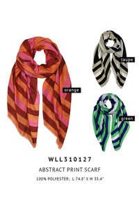 Abstract Print Scarf-WLL310127