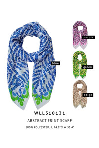 Abstract Print Scarf-WLL310131