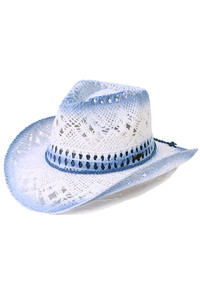 C.C Ombre Open Weave Cowboy Hat