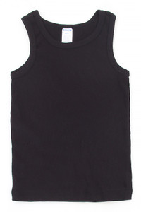 ASSORTED SOLID TONE KIDS TANK TOP-3001B 4-5-6 (12pc)