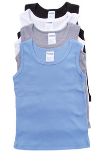 ASSORTED SOLID TONE BABY TANK TOP-3001B-BABY (12pc)