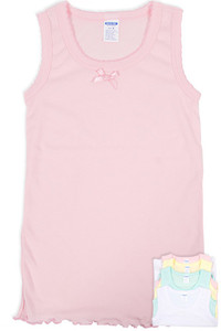 ASSORTED PASTEL TONE KIDS TANK TOP-3001CO 4-5-6 (12pc)
