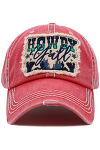 Howdy Ya'll Washed Vintage Ballcap-KBV-1497