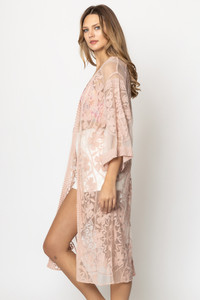 Floral Lace Kimono-YLK310087