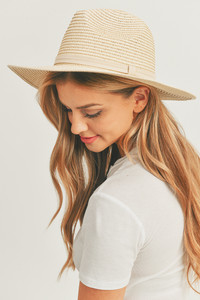 BON VOYAGE Sequin Letter Panama Hat-MH0118