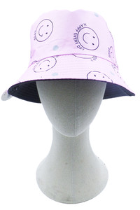 Smile Pattern Bucket Hat-BH205