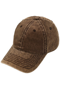 C.C Plain Acid Wash Cotton Baseball Cap-BA-4240