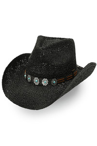 C.C Turquoise Charm Trim cowboy Hat