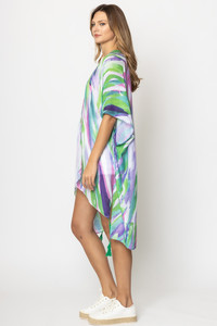 Sunrise Print Tassel Kimono