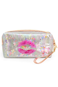 Glitter Shaker Kiss Lip Pouch-PCH169