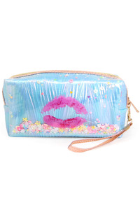 Glitter Shaker Kiss Lip Pouch-PCH169
