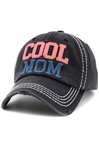COOL MOM Washed Vintage Baseball Cap-KBV-1507