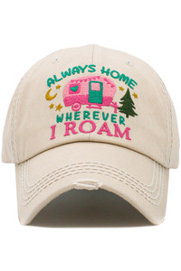 ALWAYS HOME WHEREVER Vintage Ballcap-KBV-1510