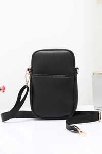 Solid PU Cell Phone Strap Bag-TG10290