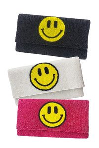 Smile Glass Beads Clutch