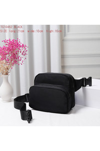 Solid Double Zipper Fanny Pack-TG10462