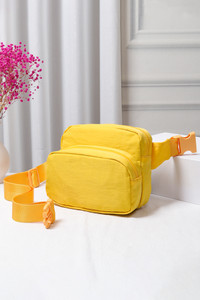 Solid Double Zipper Fanny Pack-TG10462