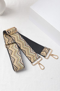 Chevron Pattern Straw Bag Straps-TG10473