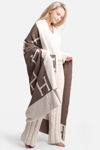 Luxury Soft H Print Throw Blanket-JCL1044