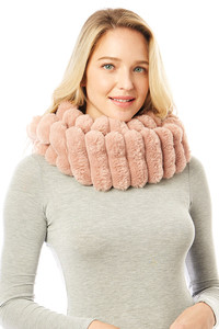 Soft Faux Fur Infinity Scarf-LOF1294