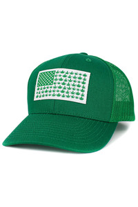 FLAG Patch Mesh Back American Flag Theme Baseball Cap-KBVT-251