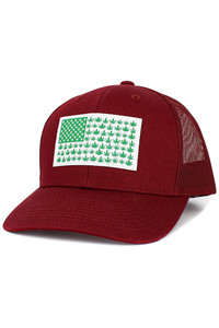 FLAG Patch Mesh Back American Flag Theme Baseball Cap-KBVT-251