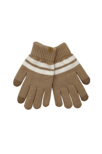 Super Soft Striped Knit Touch Gloves-BGT120038 (3pairs)