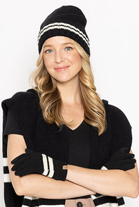 Super Soft Striped Knit Touch Gloves-BGT120038 (3pairs)