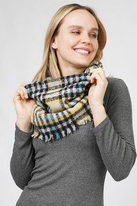 Plaid Pattern Infinity Scarf-ESC10684