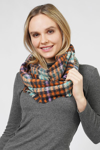 Plaid Pattern Infinity Scarf-ESC10684