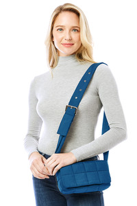 Quilted Puffer Crossbody Bag
