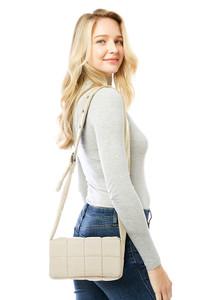 Quilted Puffer Crossbody Bag