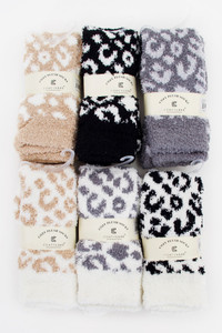 Leopard Knee-High Socks-JCS108 (6 pairs)