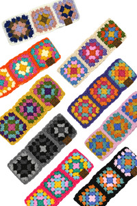 C.C Multi Color Crochet Handmade Headwrap-HW-7393