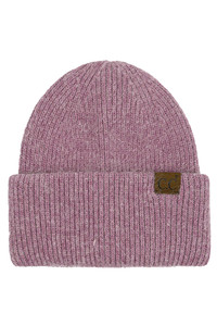 C.C Double Cuff Beanie Hat-HTS0007