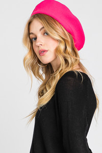 Stretchy Solid Color Beret