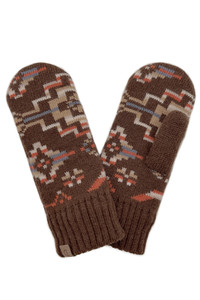 Aztec Mitten with Ribbed Cuff-BGM120133