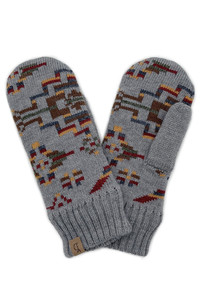 Aztec Mitten with Ribbed Cuff-BGM120133