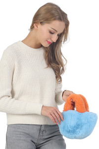 Two Tone Mini Tote Bag-CB4401