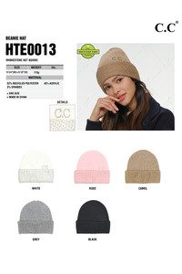 C.C Rhinestone Net Beanie-HTE0013