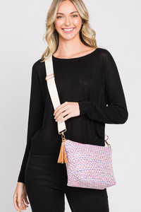 Aztec Pattern Tassel Crossbody Bag-MB0195