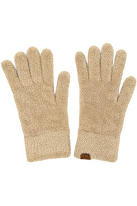 CC BEANIE Plush Terry Chenille Gloves
