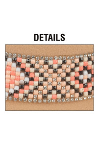 C.C Aztec Beads Trim Vegan Cowboy Hat-VCC0076