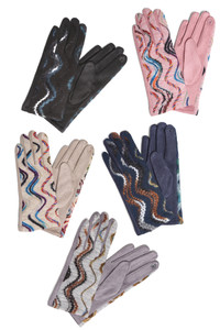Wavy Swirled Gloves-JG907 (12pairs)