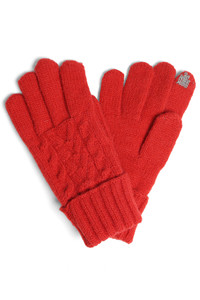 Solid Cable Knit Gloves with Flip Cuff-JG908B (12 pairs)